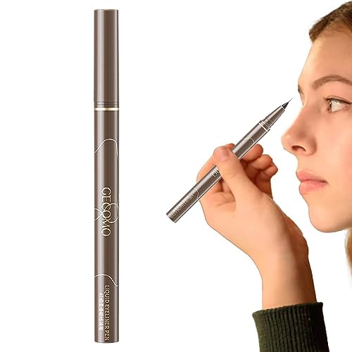 Wasserfester Eyeliner-Stift | Augen-Make-up Flüssig-Eyeliner,Langlebiger Augenstift, glatter, wasserfester, ultrafeiner Eyeliner für den perfekten Cat-Eye-Liner, mit dem Sie ganz einfach jeden von Facynde