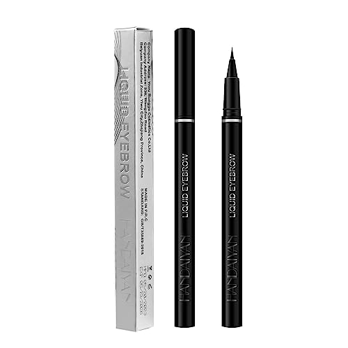 Wasserfester flüssiger Eyeliner,Langlebiger Augenstift - Ultrafeiner flüssiger Augenbrauenstift, flüssiger Augen-Make-up-Eyeliner, langlebiger Augenstift, wischfester farbiger flüssiger Facynde von Facynde