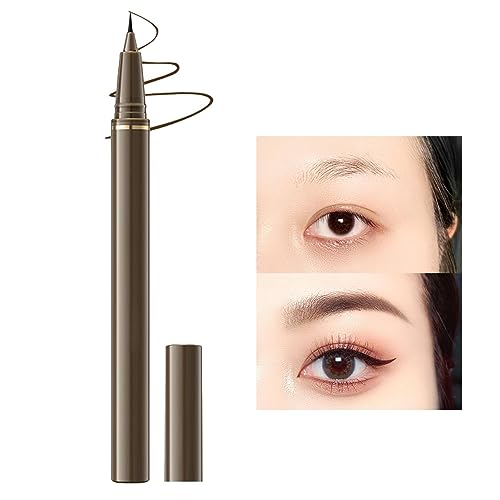 Wasserfester flüssiger Eyeliner - Eyeliner-Stift - Eye Makeup Flüssiger Eyeliner, Flüssiger Eyeliner mit ultrafeiner Spitze, Flüssiger Augenbrauenstift für den perfekten Cat Eye Liner von Facynde