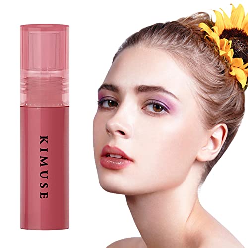 Wasserlippenfleck | 4 ml feuchtigkeitsspendender flüssiger Lippenstift für Damen,Lippenglasur, Lipgloss-Lippenstift, wasserdicht, Antihaft-Becher, langanhaltender Lipgloss von Facynde