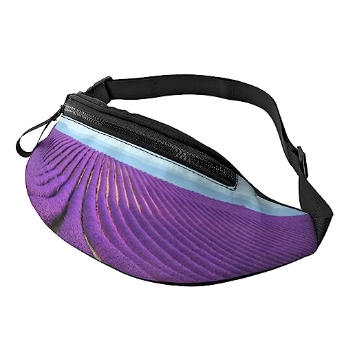 Llama Hüfttasche Bauchtasche Bauchtasche mit verstellbarem Gürtel für Männer Frauen Sport Laufen Wandern Joggen, Romantischer Lavendel, Einheitsgröße von Faduni