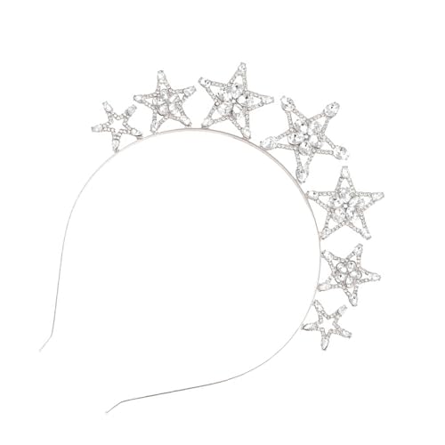 Blingbling Strass-Stirnband für Festzug, Abschlussball, Braut, Hochzeit, Braut, Hochzeit, Haarschmuck, Stern-Stirnbänder für Frauen von Fahoujs