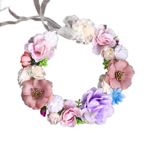 Blumengirlanden, Haarkranz, Blumenstirnbänder, Damen, Braut, Blume für Verkauf, Markt, Blumenstirnbänder für Mädchen von Fahoujs