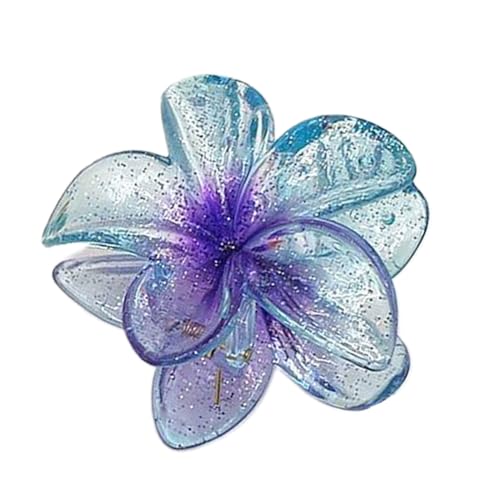 Haarklammern für Mädchen, transparent, Blume, Haifischclip, Kieferklemme, rutschfest, Haarspangen, Haarschmuck, Blume, Haarschmuck, Haarspange von Fahoujs