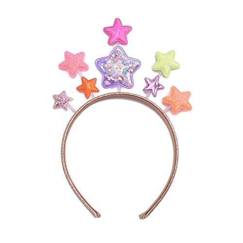 Kinder Tag Pailletten Stern Haarreifen Frau Weihnachten Shinning Stirnband für Festival Kinder Haarschmuck Stirnband Kostüm Hochzeit Party Shinning Cosplay Stern von Fahoujs