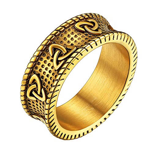 FaithHeart 8mm bandring für Damen Mädchen Trinity Knot Fingerring verlorbungsring Ewigkeit Ring für Weihnachten Valentinstag von FaithHeart