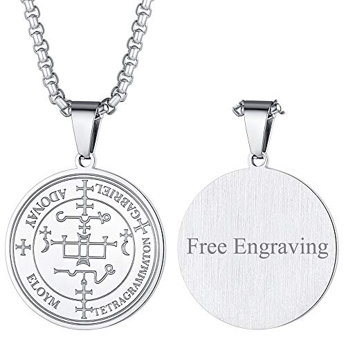 FaithHeart Silberkette mit Vier Erzengel Anhänger personalisierter Religiöser Schmuck mit Geschenkebox für Damen und Mädchen von FaithHeart