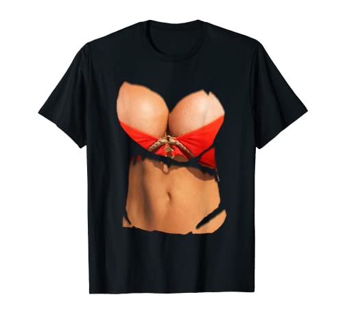 Funny Fake Bikini Body and Brüste Kostüm T-Shirt T-Shirt von Fake Boobs T-Shirts