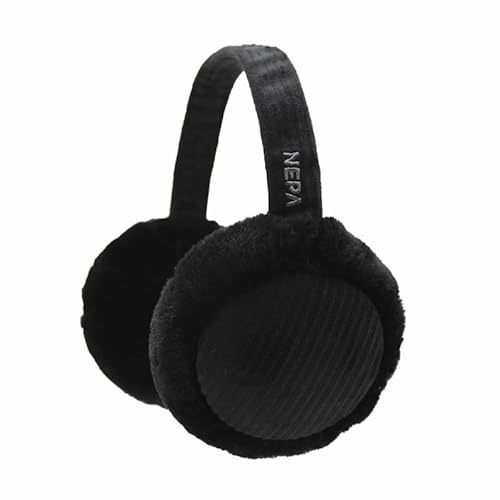 Unisex Kinder Erwachsene Ohrenschützer Verstellbar Winter Outdoor Ohrwärmer Weiche Plüsch Gepolsterte Warme Earmuffs Verstellbar für Jungen Mädchen Frauen und Männer von FakeFace