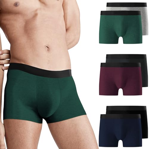 Falechay Boxershorts Herren Unterhosen Männer Baumwolle 6er Pack Retroshorts für Herren Ohne Kratzenden Zettel UnterwäSche Boxer Sportunterhosen für Herren Mehrfarbig 3XL Falechay Boxershorts Herren Unterhosen Männer Baumwolle 6er Pack Retroshorts für Herren Ohne Kratzenden Zettel UnterwäSche Boxer Sportunterhosen für Herren Mehrfarbig 3XL von Falechay