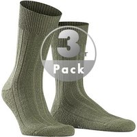 Falke Herren Socken grün Schurwolle unifarben von Falke