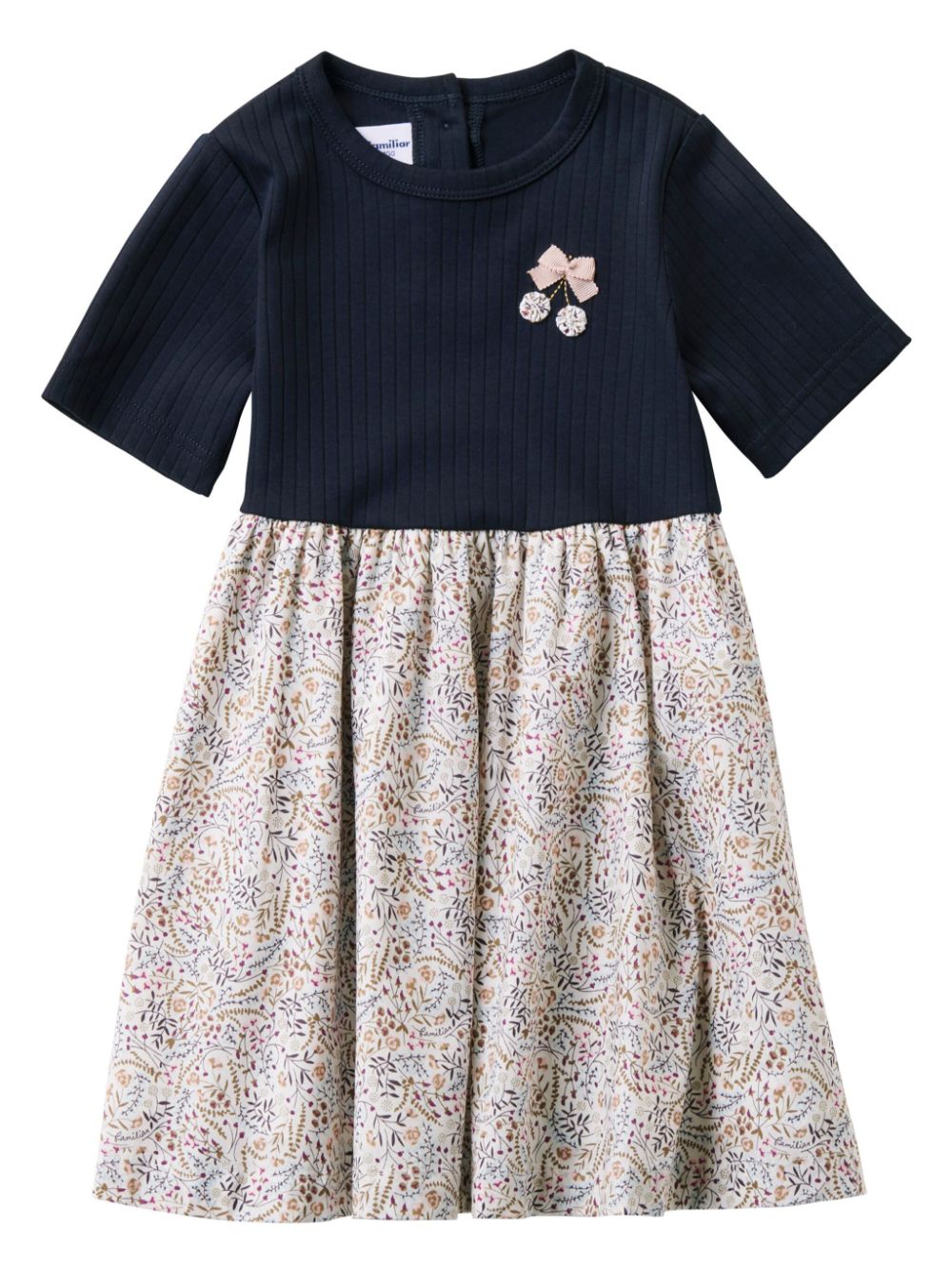 Familiar Kleid mit botanischem Print - Blau von Familiar