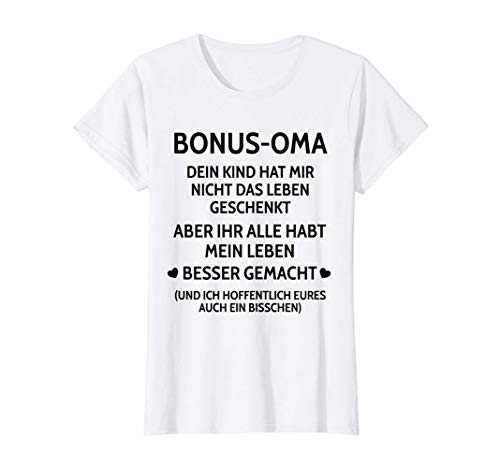 Damen Bonus-Oma Stief-Oma Enkel-Kind Familie Stiefkind Geschenk T-Shirt von Familien-Shirts Bonus Patchwork-Familie