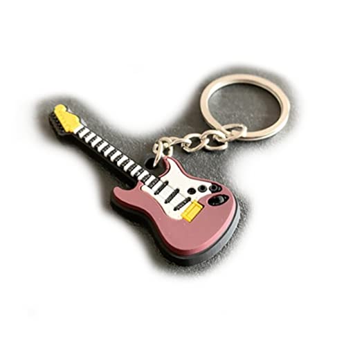 Gitarre E-Gitarre Konzertgitarre Musik Bass Schlüsselanhänger Instrument | Musik | Rock | Geschenk | Jungen | Mädchen | Herren | Kinder | Männer | Party | Music | Festival | Gummi | E Gitarre von Familienkalender