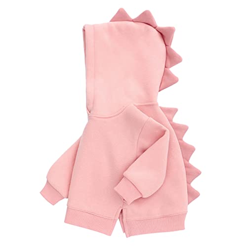 Famuka Baby Kapuzenpullover Kleinkinder Hoodie Jungen Mädchen Einfarbig Sweatshirt Pullover (12 Monate, 80, Rosa) von Famuka