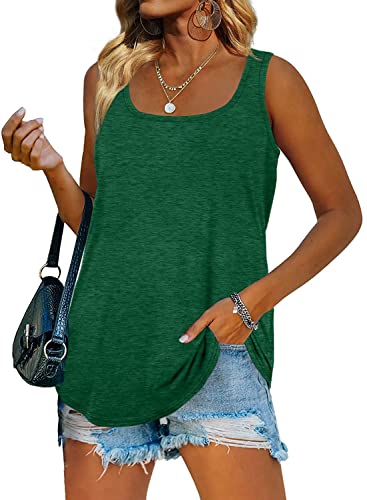 Famulily Sommertop Damen Leicht und Luftig Sommerliches äRmelloses Shirt Für Frauen GrüN XL von Famulily