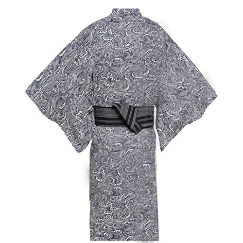 Fancy Pumpkin Jinbei Hommes Yukata Kimono Robe Japonaise Pyjama 【A3 / Taille L】 von Fancy Pumpkin