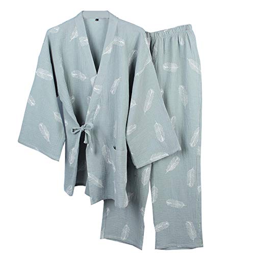 Fancy Pumpkin Kimono-Pyjama f¨¹r Herren aus Japan, d¨¹nn [Gr¨¹n, Gr??e L] von Fancy Pumpkin