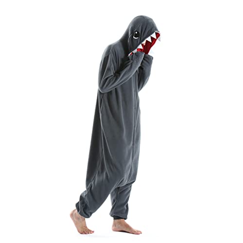 Einteiler Pyjamas Erwachsene Tierkostüm Onesie Kostüme Damen Herren Pyjama Fasching Halloween Schlafanzug Cosplay Erwachsene Karneval von Fandecie