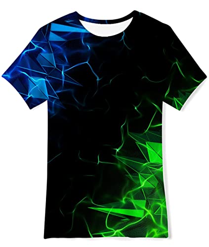 Fanient Kinder Tshirts Kinder Kurzarm T-Shirt 3D Farbverlauf Kurzarm Tshirt Jungen Mädchen T-Shirt 9-12 Jahre M Fanient Kinder Tshirts Kinder Kurzarm T-Shirt 3D Farbverlauf Kurzarm Tshirt Jungen Mädchen T-Shirt 9-12 Jahre M von Fanient