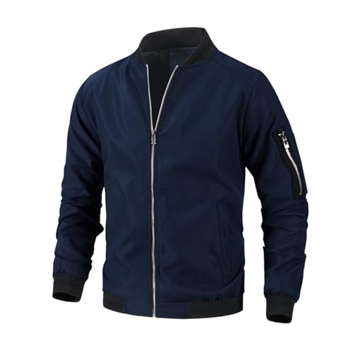 Jacke Herren Übergangsjacke, Bomberjacke Herren Leichte Dünne Blouson Jacke Stehkragen Fliegerjacke Herrenjacke Reißverschluss Winddichte Mäntel Jacken Collegejacke Outdoorjacke Freizeitjacke Jacke Herren Übergangsjacke, Bomberjacke Herren Leichte Dünne Blouson Jacke Stehkragen Fliegerjacke Herrenjacke Reißverschluss Winddichte Mäntel Jacken Collegejacke Outdoorjacke Freizeitjacke von Fannyfuny