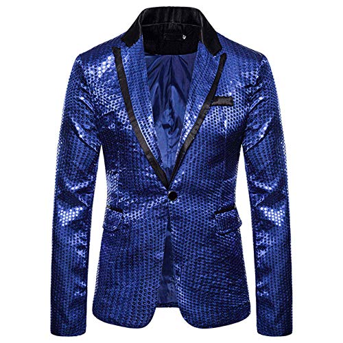 Faonkeew Herren Pailletten Sakko Gold Glitzer Blazer Slim Fit Hochzeit Mantel Langarm Mantel Anzug Herrenjacke Performance-Kostüm für Hochzeit und Party Formelle Kleidung für Herren Faonkeew Herren Pailletten Sakko Gold Glitzer Blazer Slim Fit Hochzeit Mantel Langarm Mantel Anzug Herrenjacke Performance-Kostüm für Hochzeit und Party Formelle Kleidung für Herren von Faonkeew