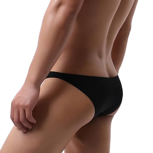 Faringoto Herren-Badeanzug, Strand-Slip, Taillen-Bikini, Sommer, Schwul, Badeanzug, Shorts, Schwarz, Large Faringoto Herren-Badeanzug, Strand-Slip, Taillen-Bikini, Sommer, Schwul, Badeanzug, Shorts, Schwarz, Large von Faringoto