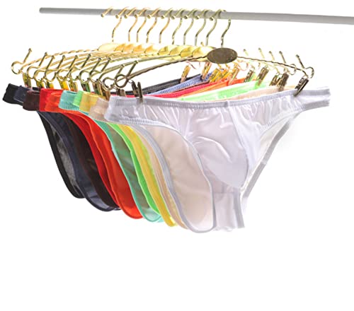 Faringoto Herren Eisseide transparente Unterwäsche niedrige Taille schmaler Rand, 10 Farben, 38 von Faringoto