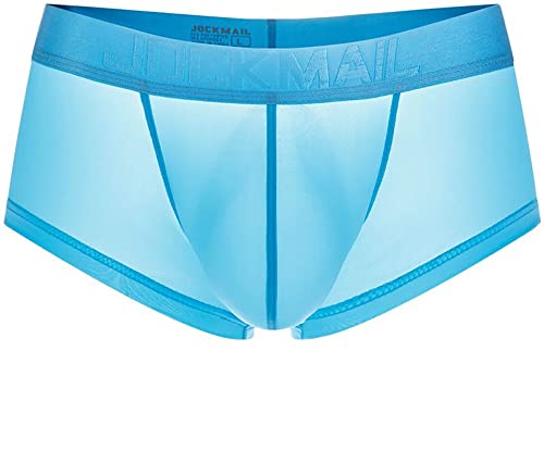Faringoto Kühlende Herren-Boxershorts aus Eisseide, mit Tasche, blau, XL von Faringoto