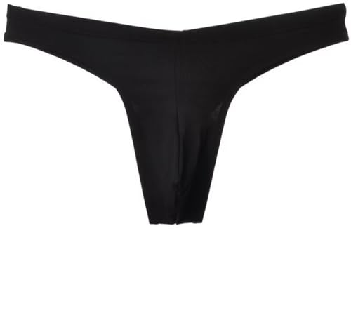 Faringoto Herren-Sport-Tanga, T-Hose, nahtlose Unterwäsche, niedrige Taille, Baumwollunterwäsche, Schwarz, Large Faringoto Herren-Sport-Tanga, T-Hose, nahtlose Unterwäsche, niedrige Taille, Baumwollunterwäsche, Schwarz, Large von Faringoto
