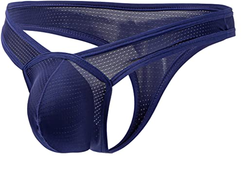 Faringoto Herren Tangas Unterwäsche Ausbuchtung Verbesserung G-String T-Rücken Bikini, königsblau, XL von Faringoto