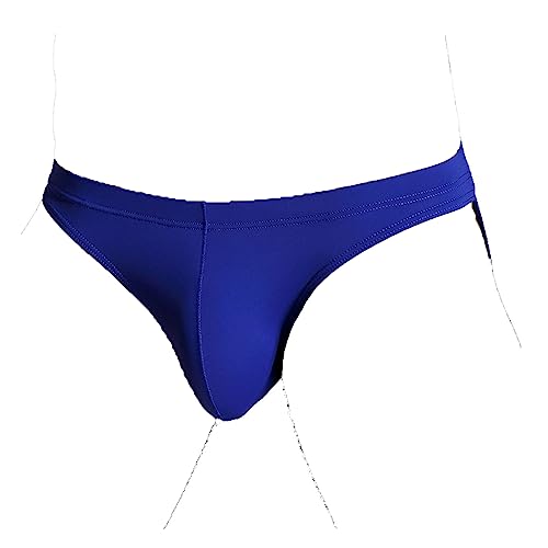 Faringoto Ultraleichte und atmungsaktive Ice Silk Herren Atmungsaktive Micro Mesh Slip Relax at Night Unterhose, blau, S von Faringoto