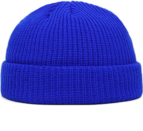 Faringoto Winter Warm Beanies Casual Short Thread Hip Hop Hat Erwachsene Männer Frauen, blau, Einheitsgröße von Faringoto