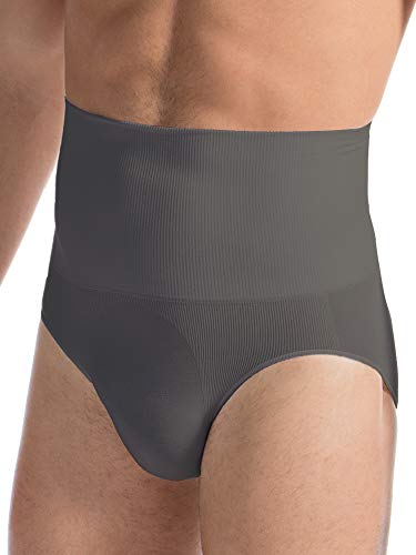 FarmaCell Man 411 (Grau, XL) Herren-Slip Baumwolle mit modellierender Bauchbinde von FarmaCell