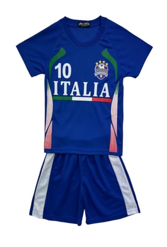 Fashion Boy Fussball Fan Set Italia, Italien, Trikot + Shorts, in Blau, Gr. 104, JS75.4 von Fashion Boy