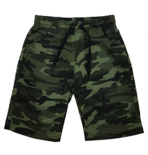 Fashion Boy Jungen Army Bermuda Tarn Shorts in Grün Camouflage, Gr. 110/116, Jn6120.6 von Fashion Boy