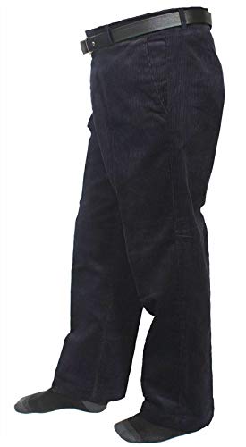 Fashion Mark Herren Cordhose für Erwachsene, Standard-Komfort, Stretch, gerade Vordertasche mit Gürteltasche, Marineblau, 38W / 29L Fashion Mark Herren Cordhose für Erwachsene, Standard-Komfort, Stretch, gerade Vordertasche mit Gürteltasche, Marineblau, 38W / 29L von Fashion Mark