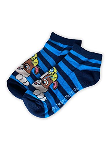 Fashion UK Paw Patrol Socken mit Streifen, offizielle kurze Socken für Kinder, 3 Stück, Baumwolle und Polyester von Fashion UK