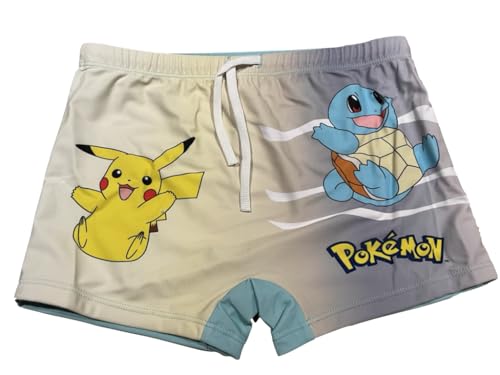 Fashion UK Pokemon Badehose Badeboxer Pika (DE/NL/SE/PL, Numerisch, 116, Regular, beige) von Fashion UK