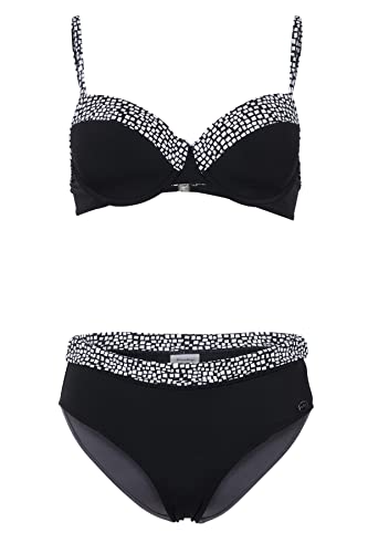 fashy Damen Bikini-Set, schwarz, 38 / C von Fashy
