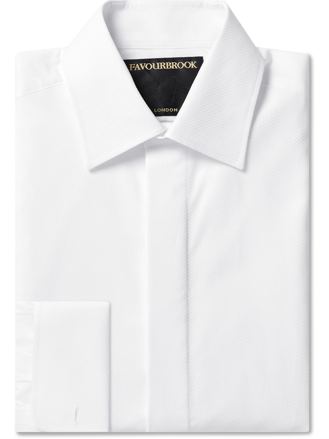 Favourbrook - Bib-Front Cotton-Poplin Tuxedo Shirt - Men - White - UK/US 15 von Favourbrook