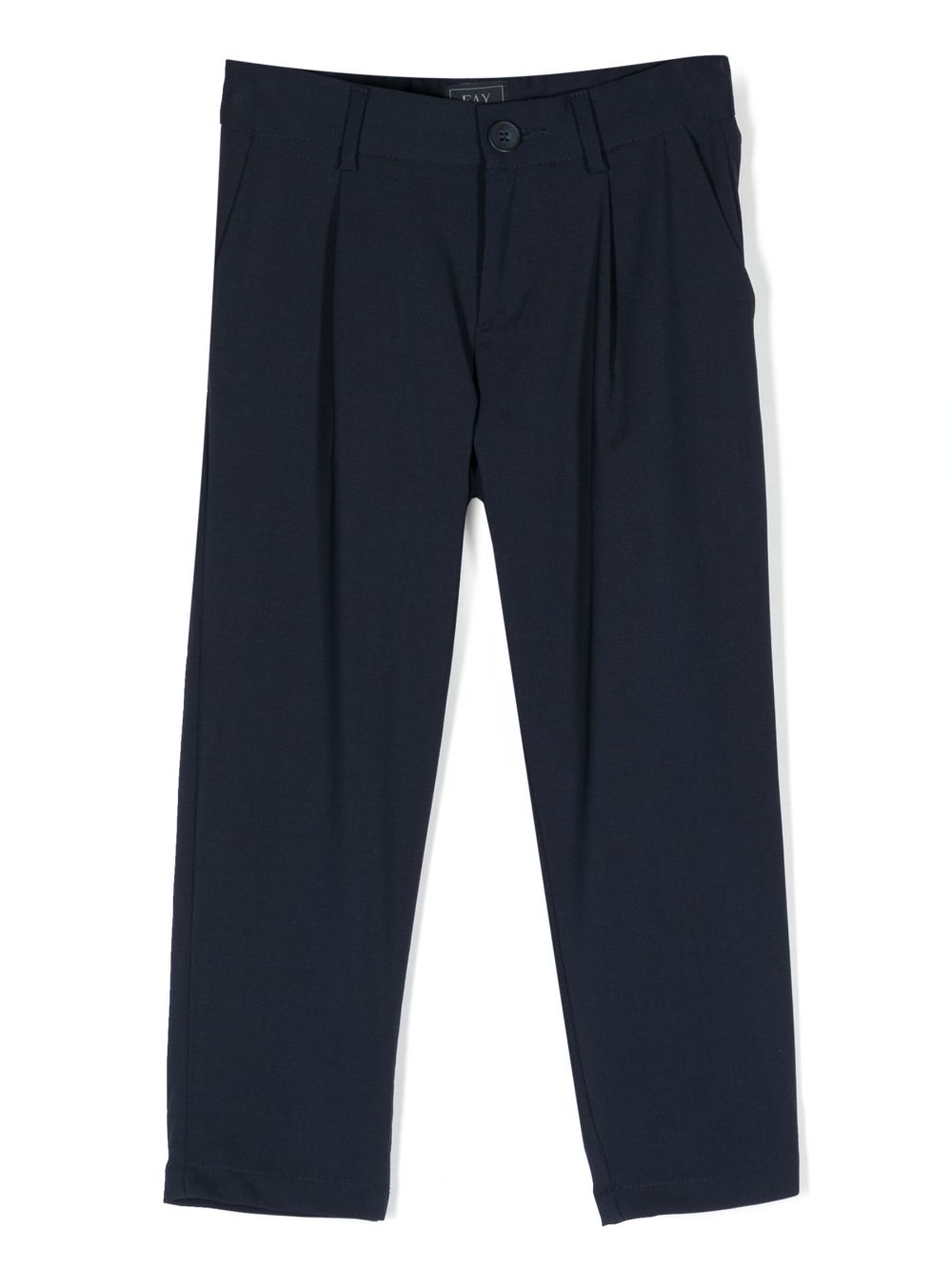 Fay Kids Bundfaltenhose mit geradem Bein - Blau von Fay Kids