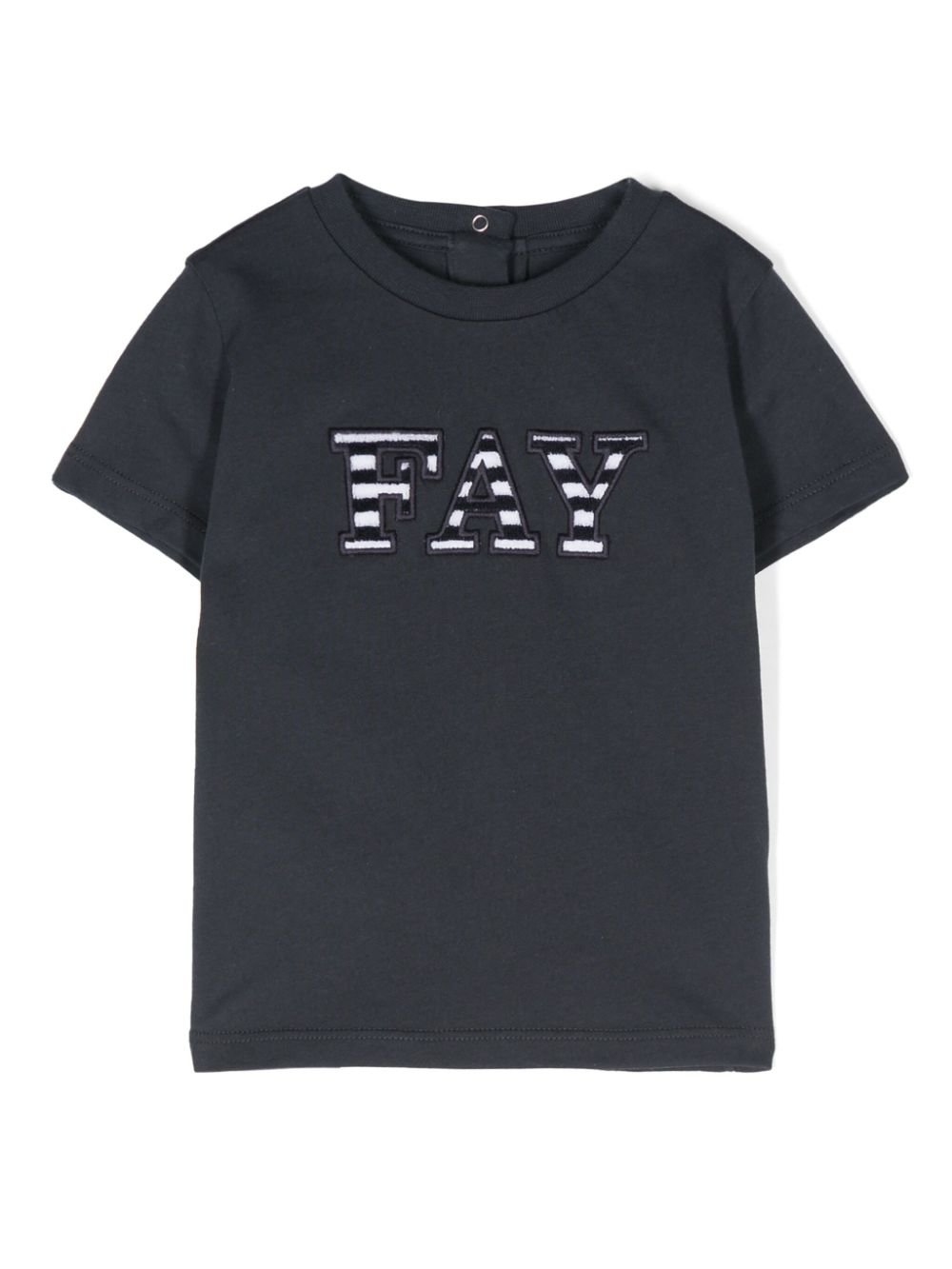 Fay Kids T-Shirt mit Logo-Applikation - Blau von Fay Kids