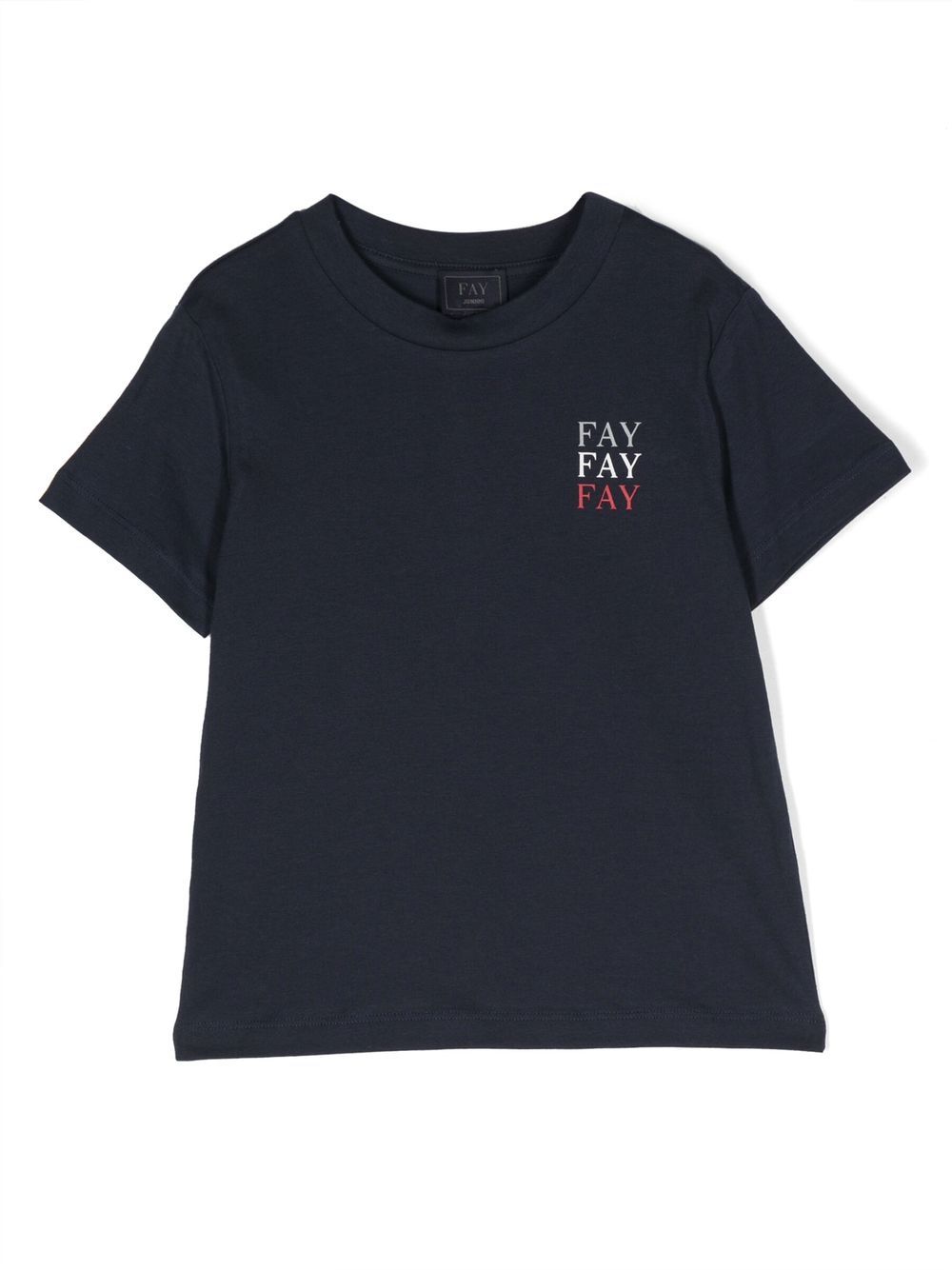 Fay Kids T-Shirt mit Logo-Print - Blau von Fay Kids