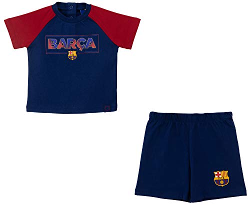 FC Barcelona T-Shirt + Shorts Barca Baby – Offizielle Kollektion 6 Monate von Fc Barcelone