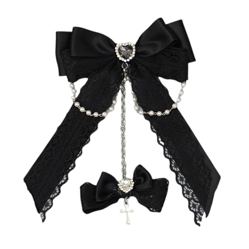 Cosplay-Haarspange, Anime-Spitzen-Haarschleifen mit Kettenanhänger, Anime-Haarspangen, für Mottoparty, Kopfschmuck für den täglichen Gebrauch Cosplay-Haarspange, Anime-Spitzen-Haarschleifen mit Kettenanhänger, Anime-Haarspangen, für Mottoparty, Kopfschmuck für den täglichen Gebrauch von Fcnjsao