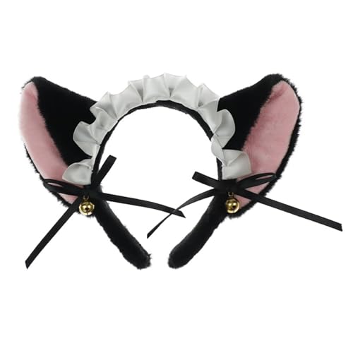 Stirnbänder mit Glöckchen für Damen, Band-Stirnband, Ohr, Rosa, Kopfbedeckung, Engelmädchen, französische Party, Requisiten, Ohr-Stirnband, weich von Fcnjsao