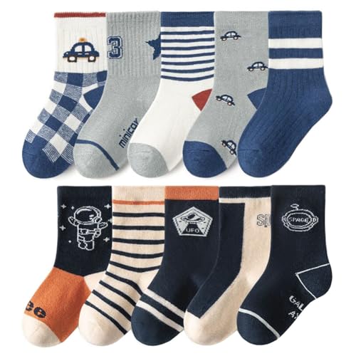 FedMois 10er Pack Kinder Socken Jungen Mädchen Strümpfe Baumwolle, Astronaut und Auto, Gr. 19-22 FedMois 10er Pack Kinder Socken Jungen Mädchen Strümpfe Baumwolle, Astronaut und Auto, Gr. 19-22 von FedMois