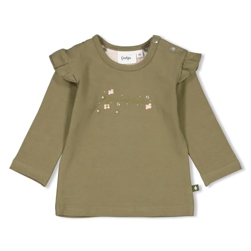 Feetje Baby Mädchen - Longsleeve Rüschen - Harvest of Love, Olive, 74 von Feetje