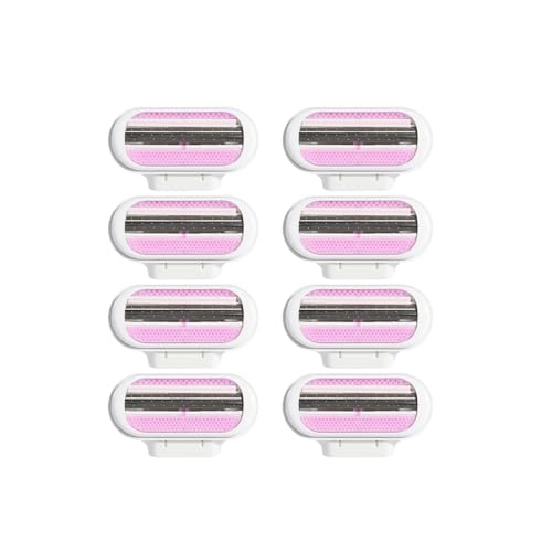 8 Stück Rasierklingen kompatibel mit Gillette Venus Smooth Rasierklingen Damen Ersatzklingen Damenrasierer 3-Klingen-Rasierer von Schutzkissen Umgebener Körperkonturen rosa 8 Stück Rasierklingen kompatibel mit Gillette Venus Smooth Rasierklingen Damen Ersatzklingen Damenrasierer 3-Klingen-Rasierer von Schutzkissen Umgebener Körperkonturen rosa von Fegat